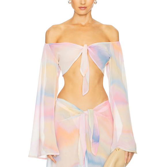 Bananhot 'Grace' Pink Polyester Top Size S - Picture 1 of 4